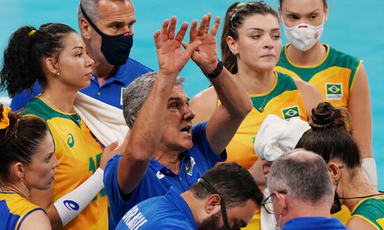 Олимпиада-2020. Волейбол. Женщины. Матч Бразилия - Россия