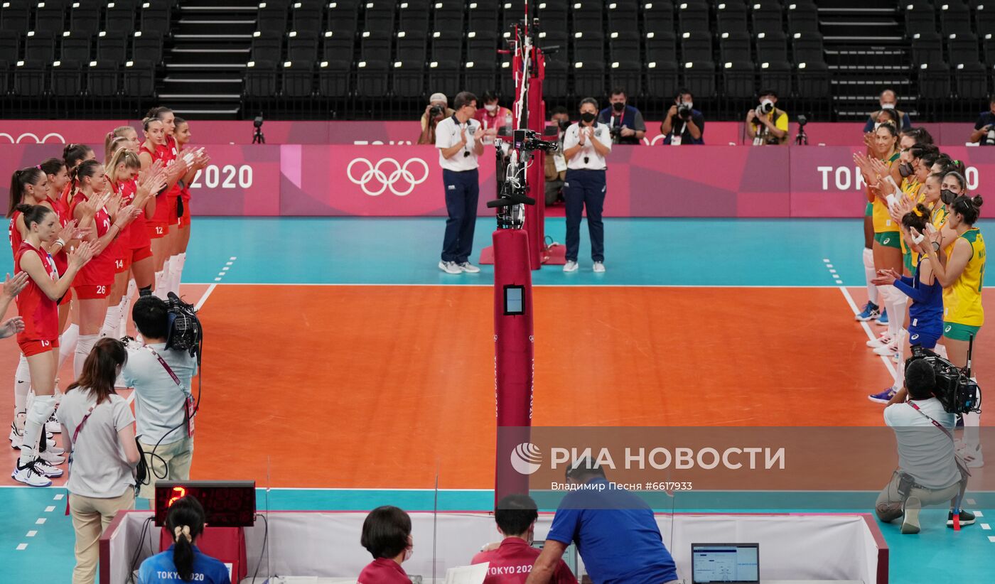Олимпиада-2020. Волейбол. Женщины. Матч Бразилия - Россия