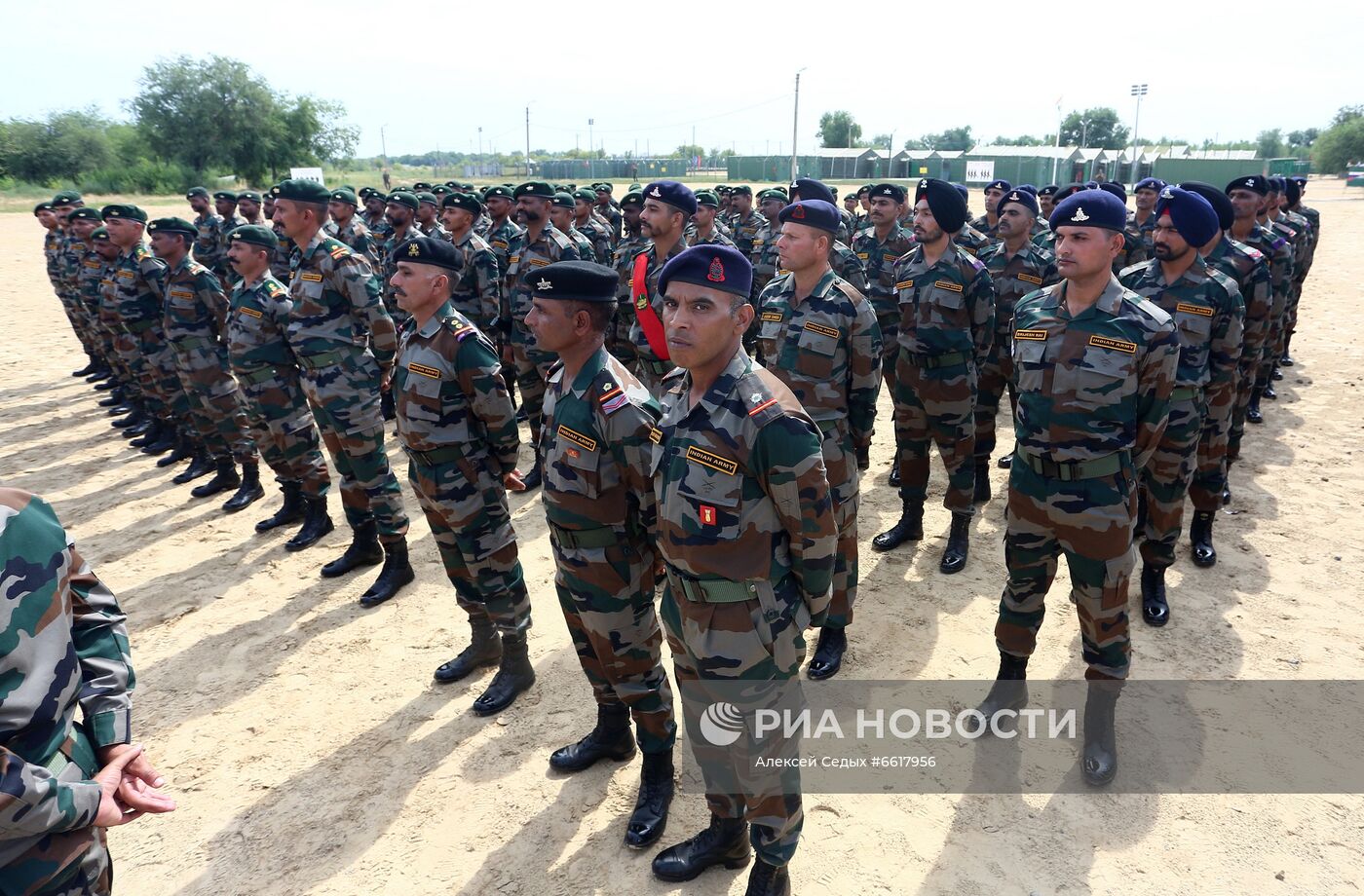 Открытие российско-индийских учений "Индра-2021"