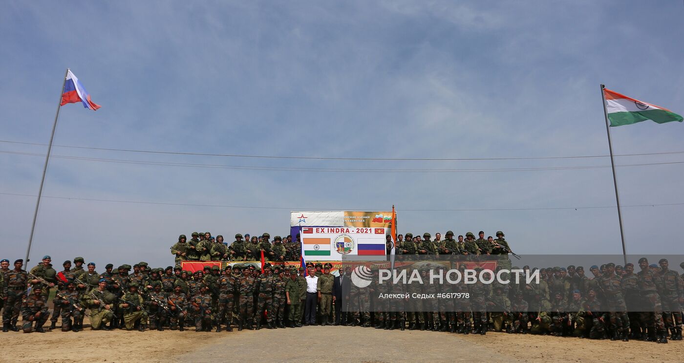 Открытие российско-индийских учений "Индра-2021"