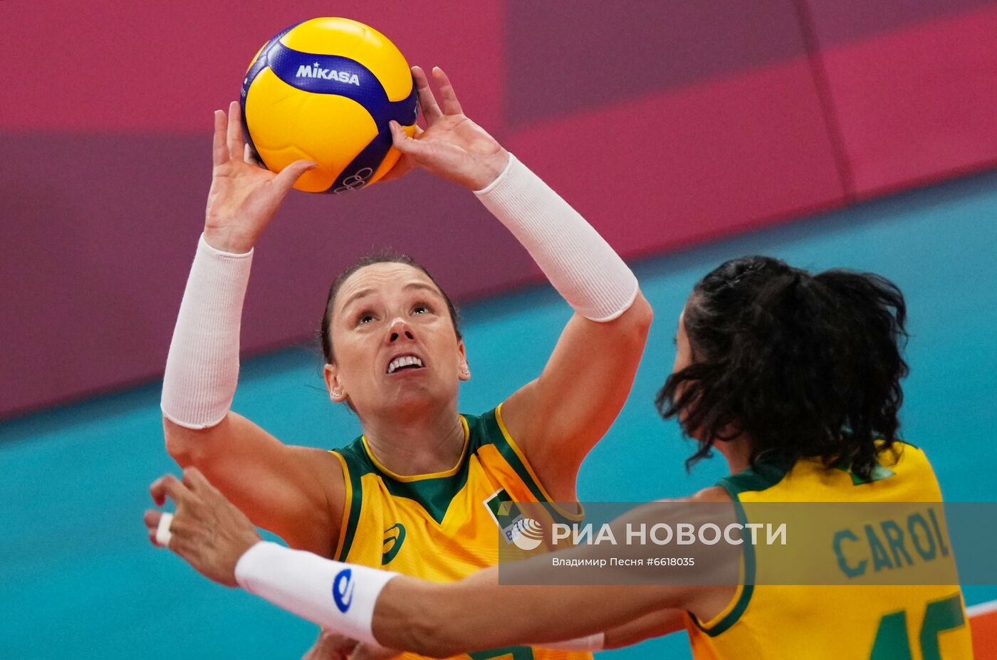 Олимпиада-2020. Волейбол. Женщины. Матч Бразилия - Россия