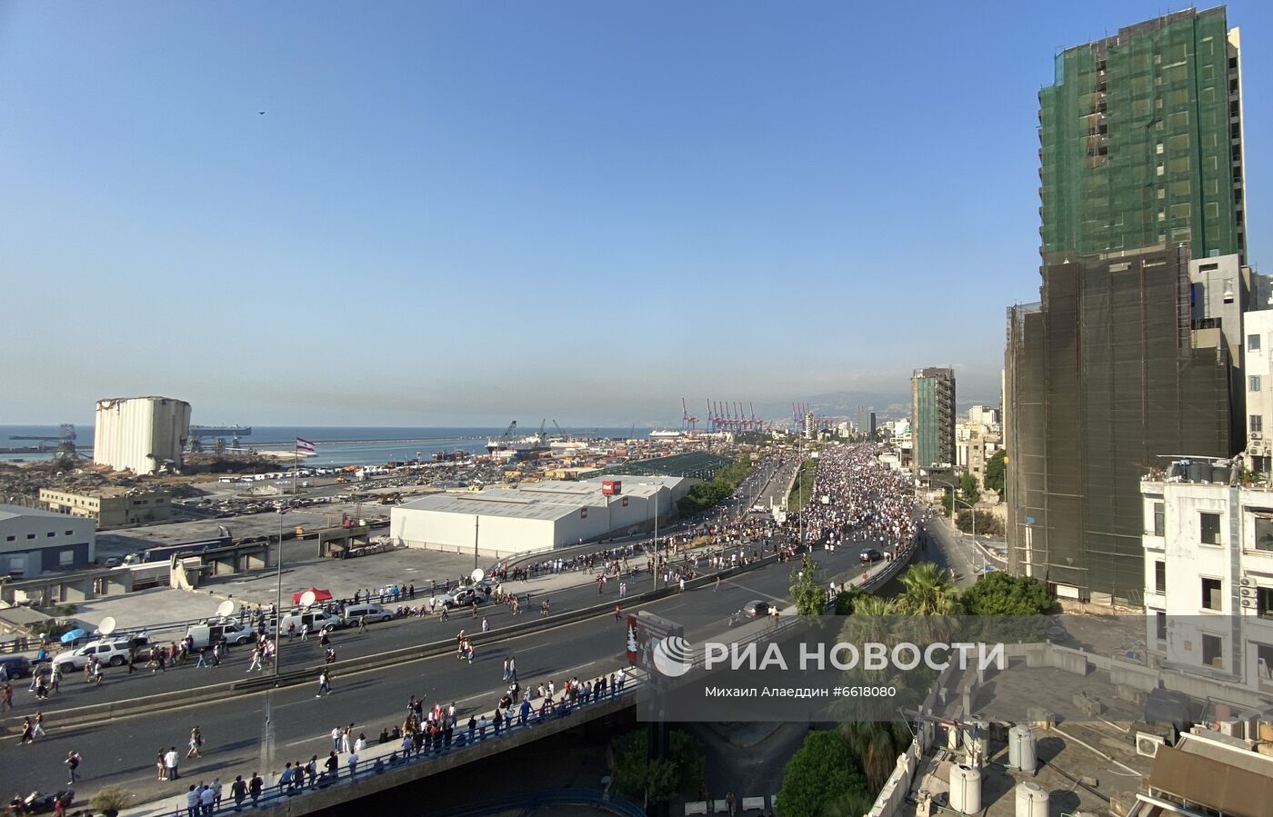 Акция протеста в Бейруте