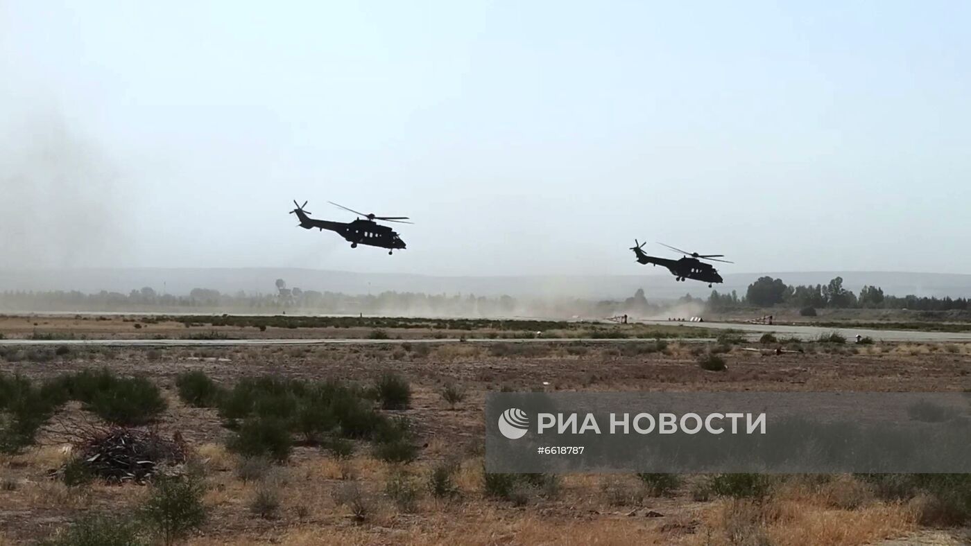 Учения спецназа России и Узбекистана на полигоне Термез
