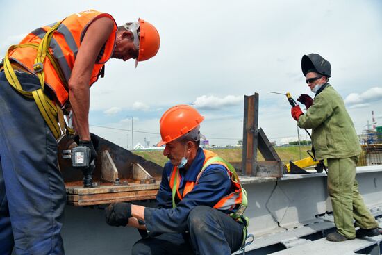 Строительство развязки на пересечении Осташковского шоссе с МКАД
