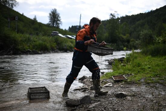 Археологический памятник "Денисова пещера" в Алтайском крае