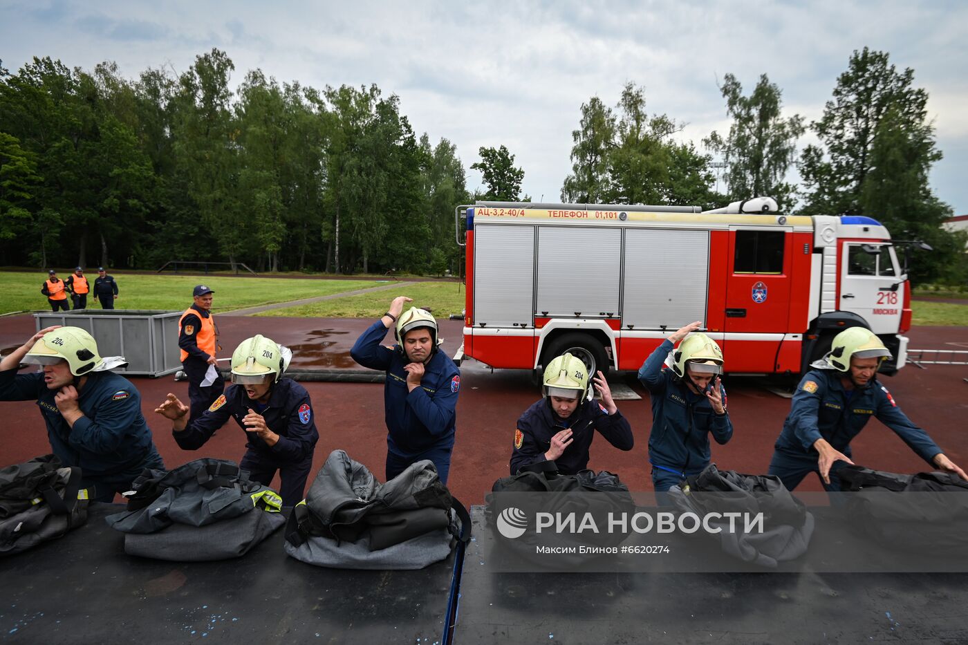 Открытый чемпионат Москвы по боевому развертыванию среди команд пожарной охраны