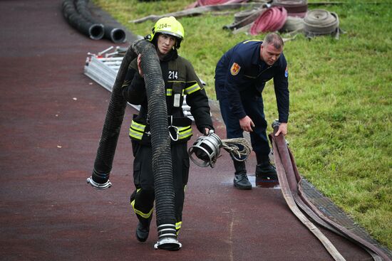 Открытый чемпионат Москвы по боевому развертыванию среди команд пожарной охраны