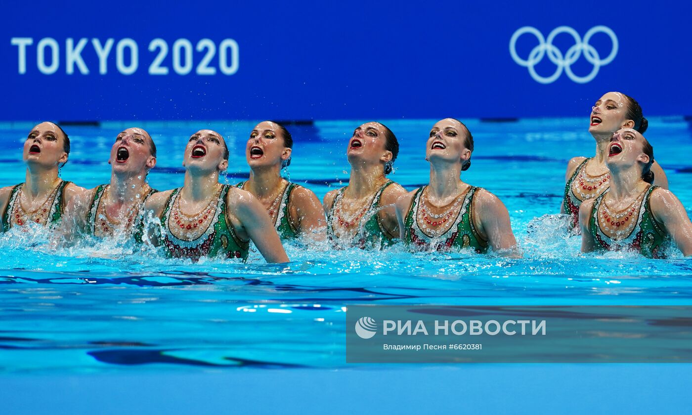 Олимпиада-2020. Синхронное плавание. Группа. Техническая программа