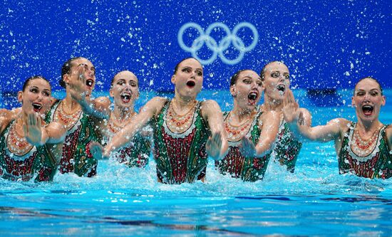 Олимпиада-2020. Синхронное плавание. Группа. Техническая программа