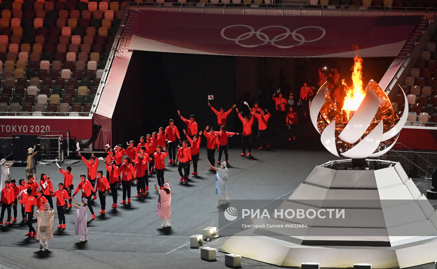 Церемония закрытия XXXII летних Олимпийских игр в Токио