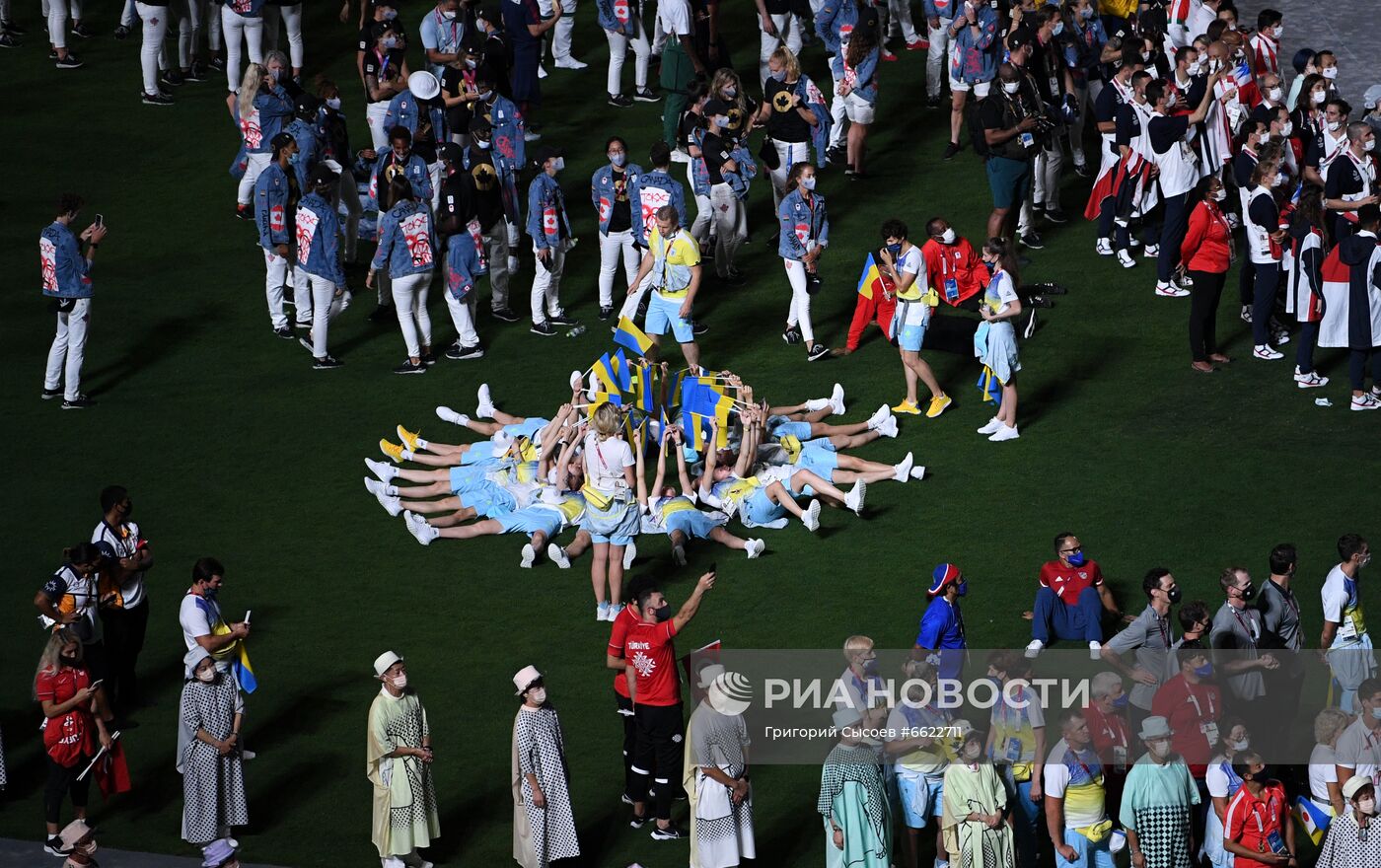 Церемония закрытия XXXII летних Олимпийских игр в Токио