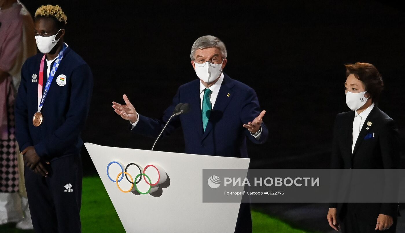 Церемония закрытия XXXII летних Олимпийских игр в Токио