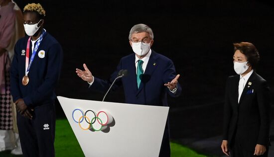 Церемония закрытия XXXII летних Олимпийских игр в Токио