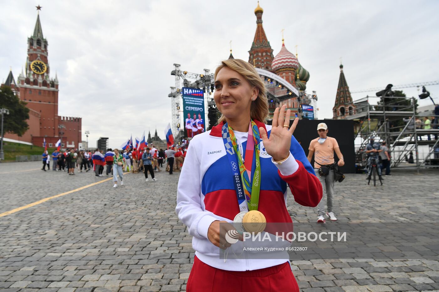 Концерт в честь олимпийской сборной России на Красной площади