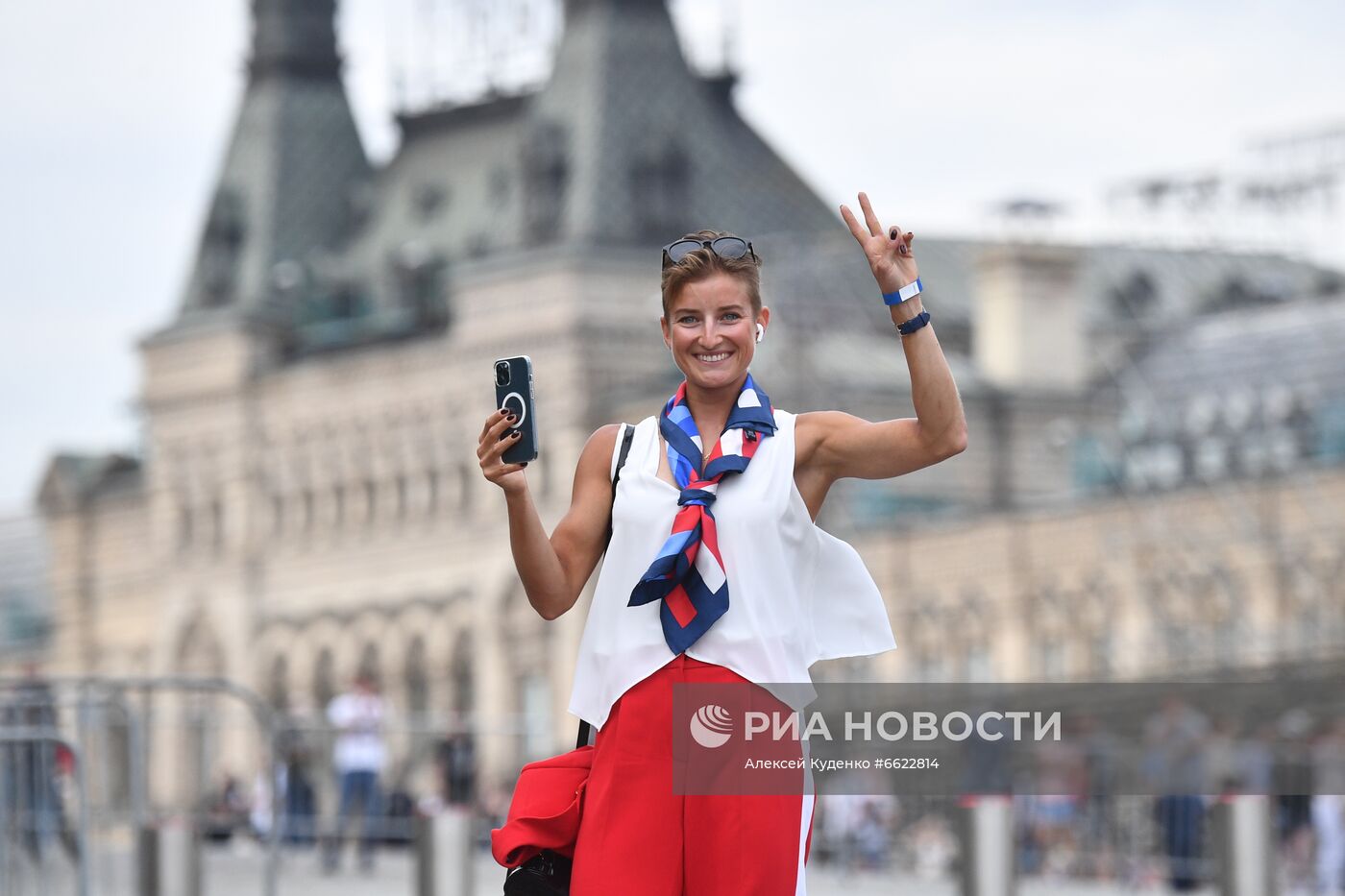 Концерт в честь олимпийской сборной России на Красной площади