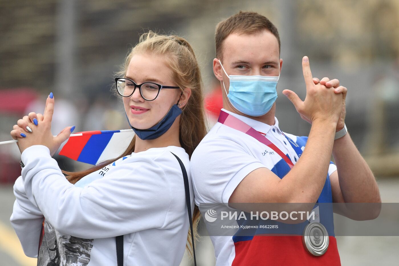 Концерт в честь олимпийской сборной России на Красной площади