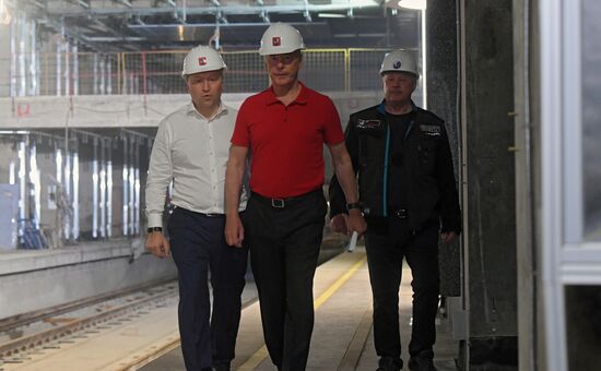 Строительство станции метро "Кунцевская"