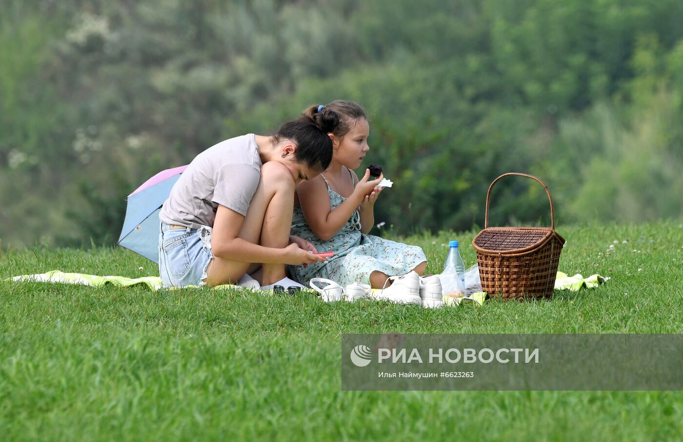 Смог от якутских лесных пожаров в Красноярске