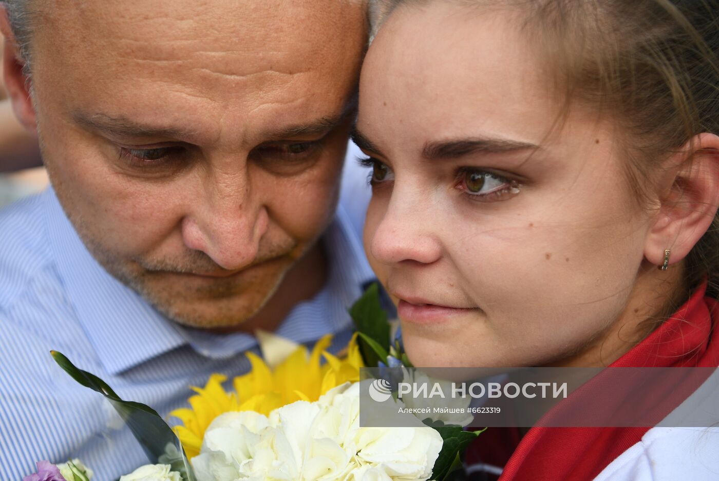 Торжественная встреча олимпийцев на Красной площади