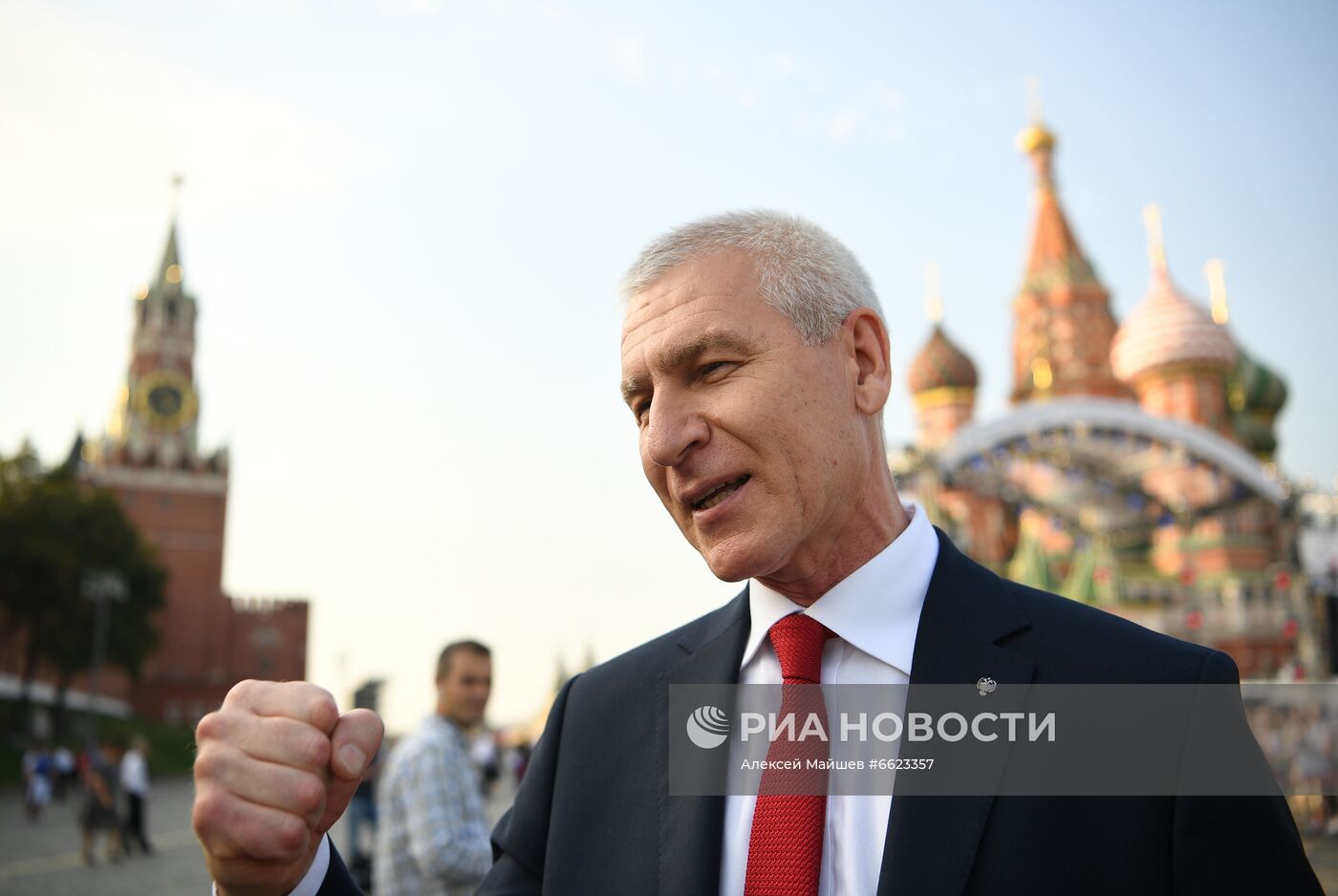 Торжественная встреча олимпийцев на Красной площади