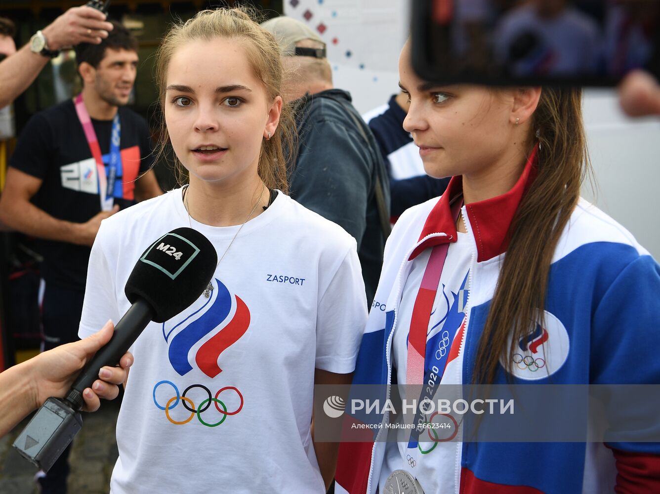 Торжественная встреча олимпийцев на Красной площади