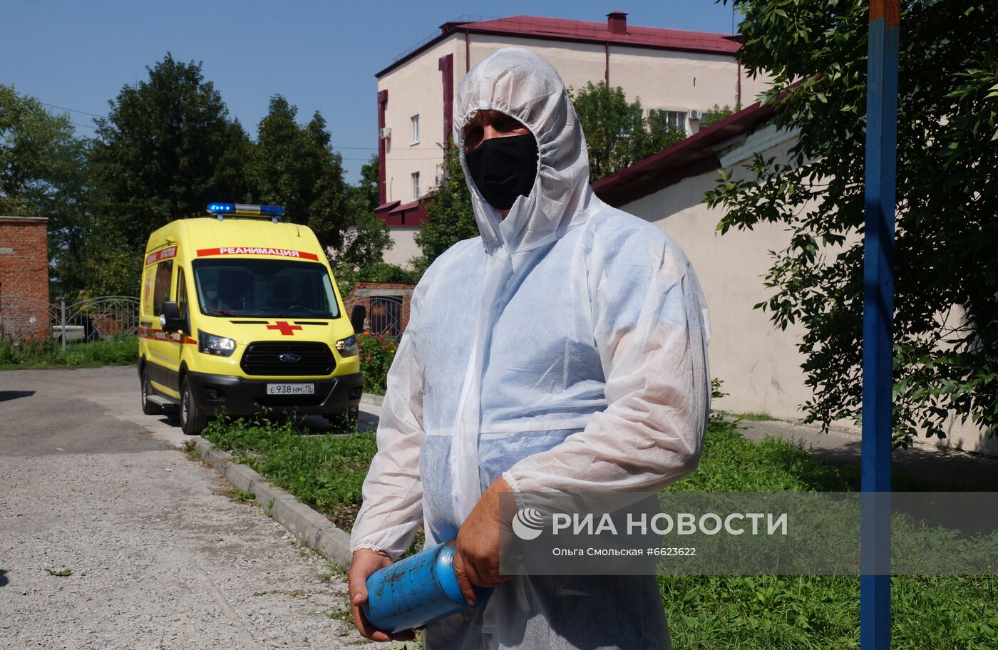 Прорыв трубы с кислородом в больнице в Северной Осетии Прорыв трубы с кислородом в больнице в Северной Осетии