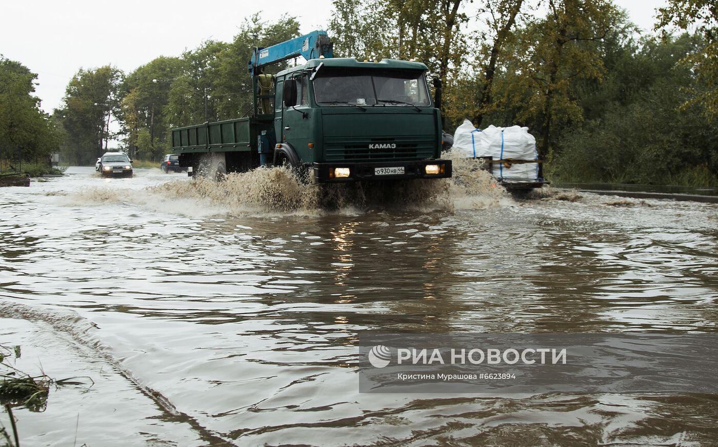 Потоп из-за ливней в Вологде