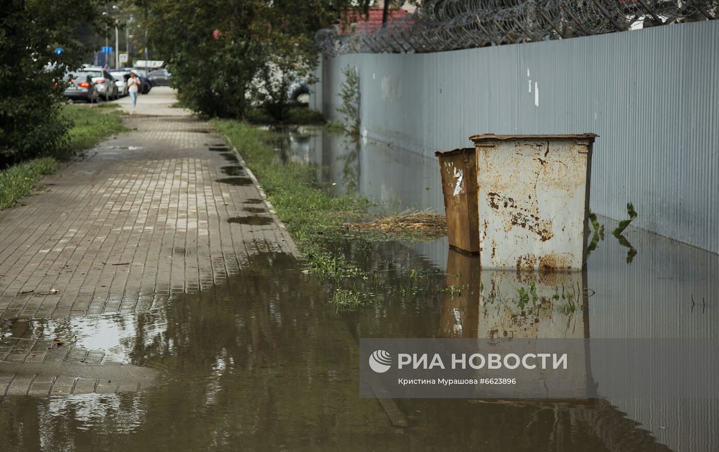 Потоп из-за ливней в Вологде