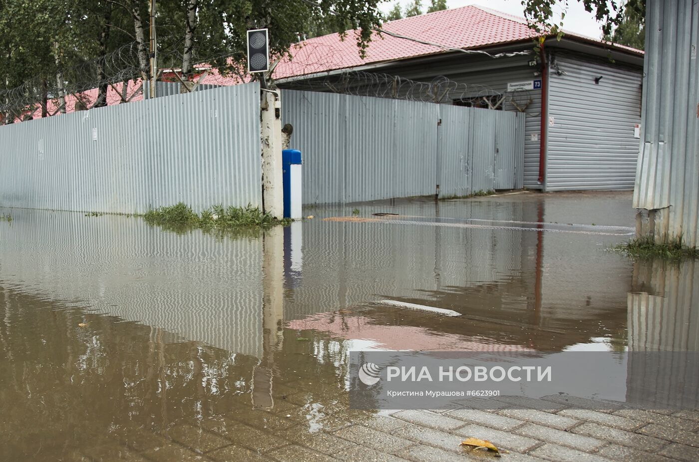 Потоп из-за ливней в Вологде