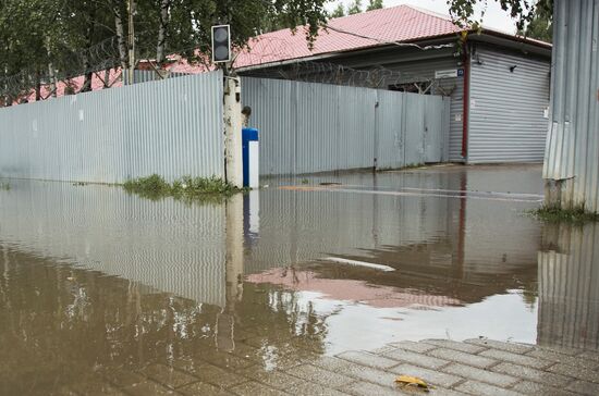 Потоп из-за ливней в Вологде