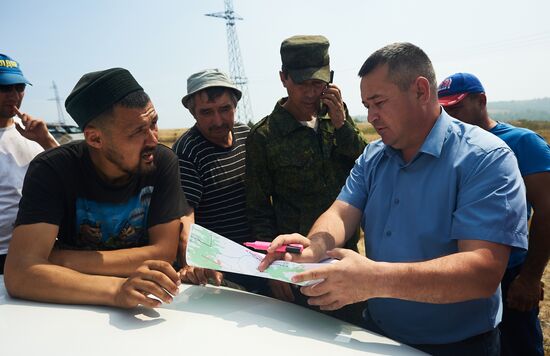 Тушение лесных пожаров в Башкирии