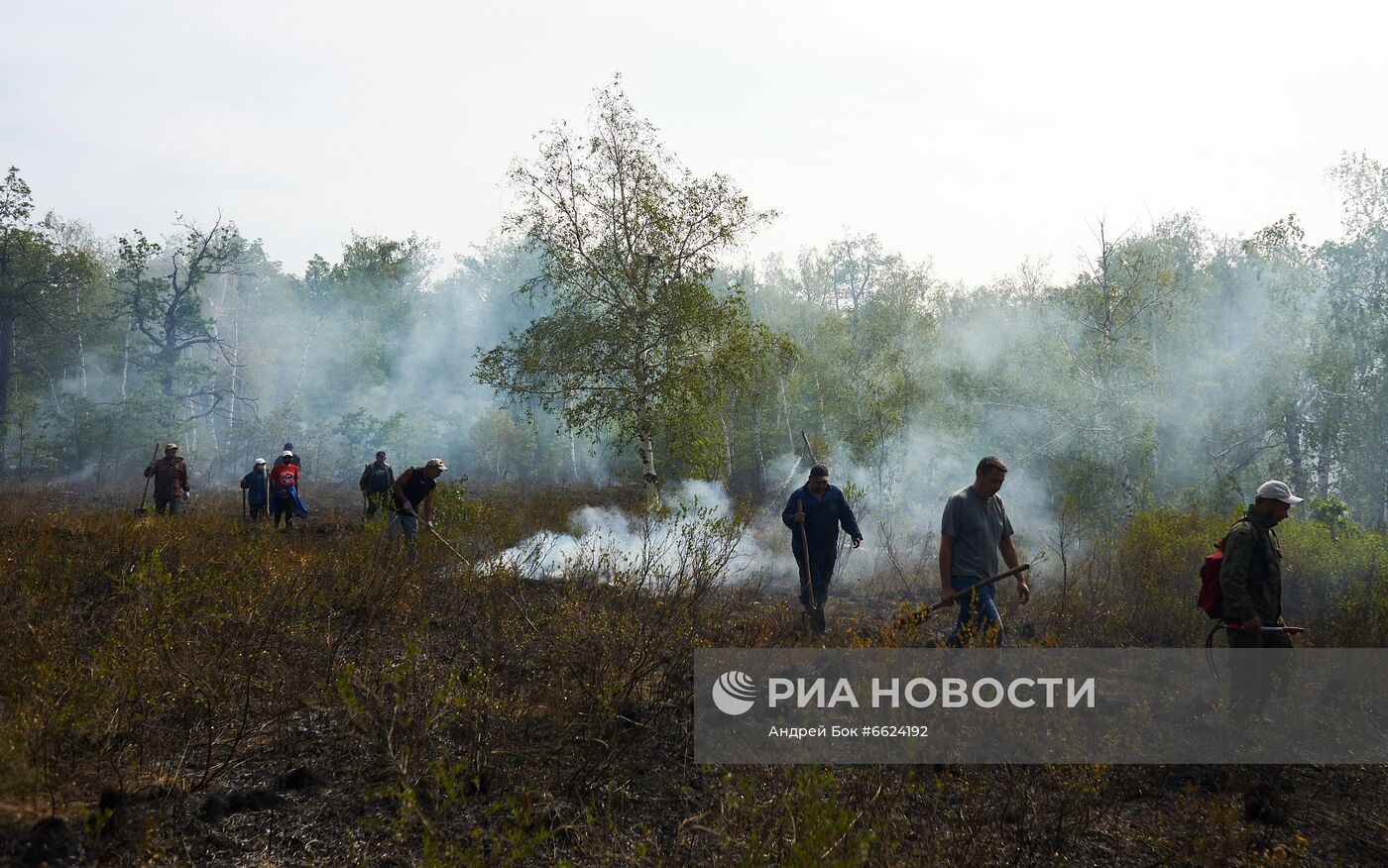 Тушение лесных пожаров в Башкирии