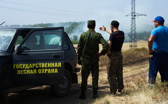 Тушение лесных пожаров в Башкирии