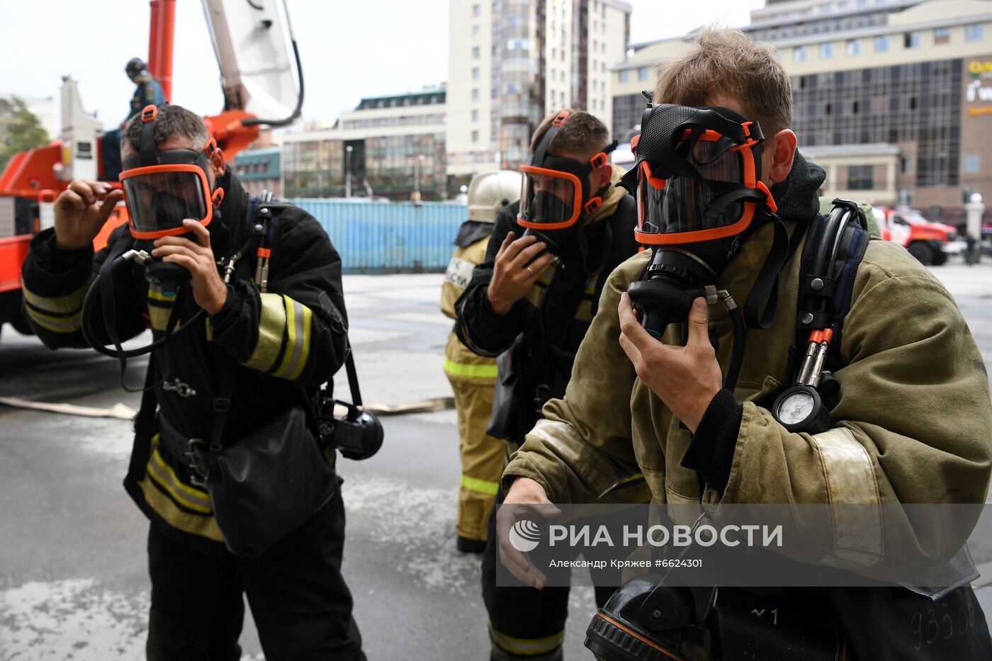 Учения МЧС России в Новосибирском театре оперы и балета