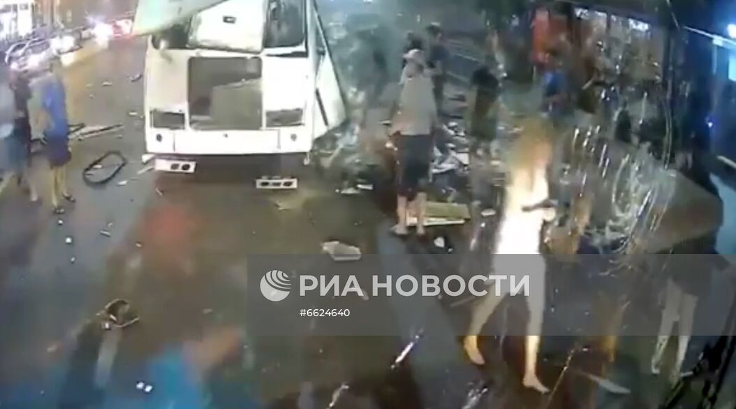 Взрыв в автобусе в Воронеже