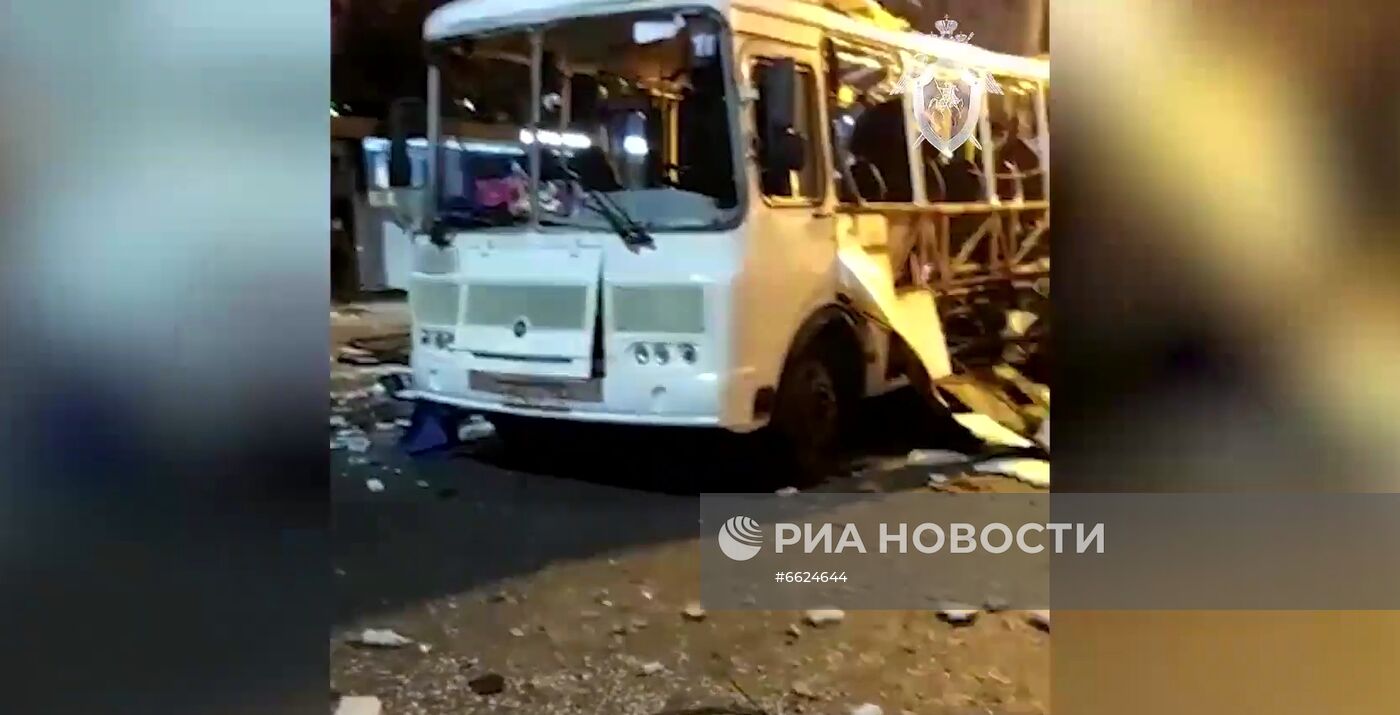 Взрыв в автобусе в Воронеже