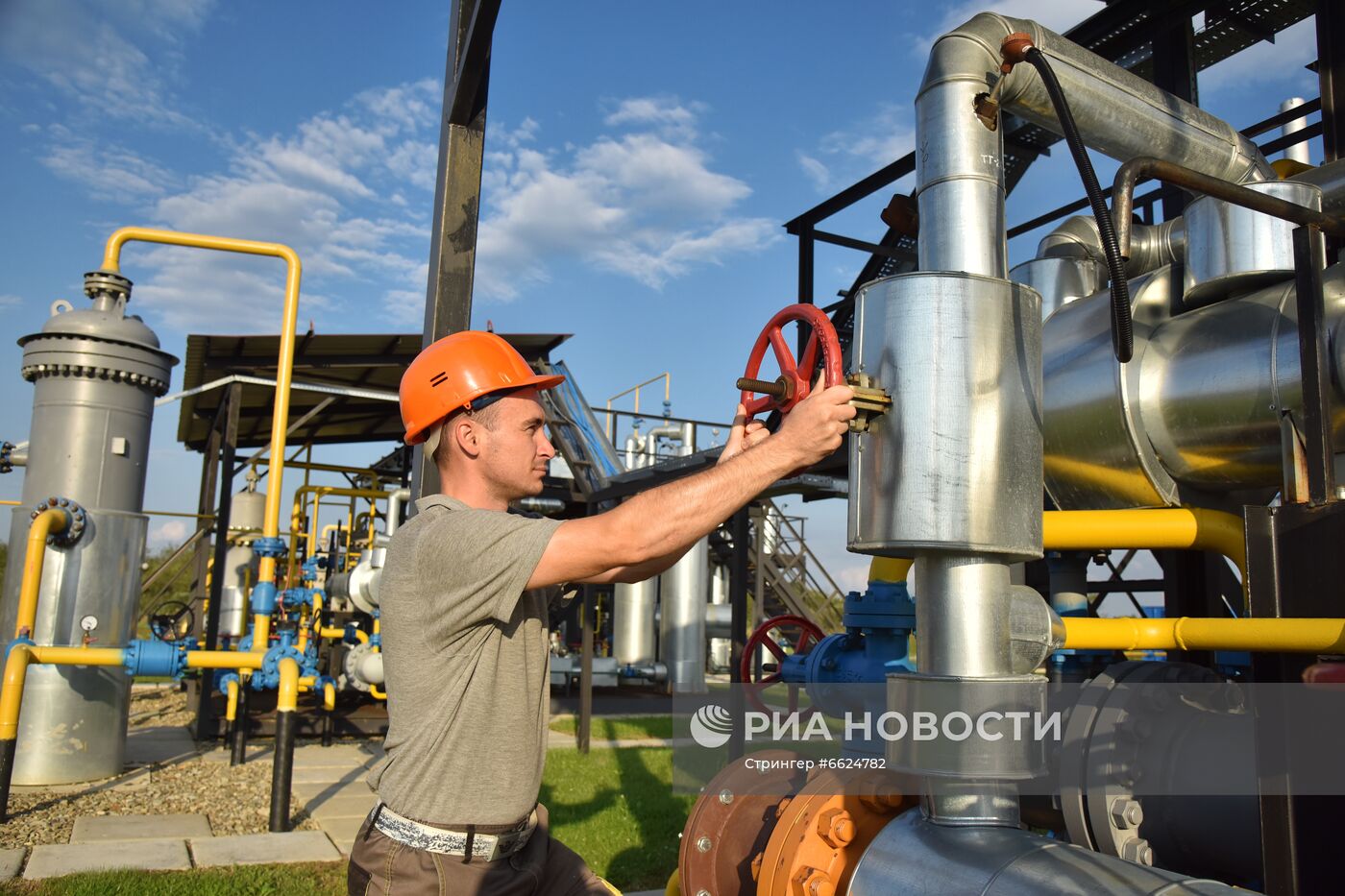 Станция подготовки газа на Украине