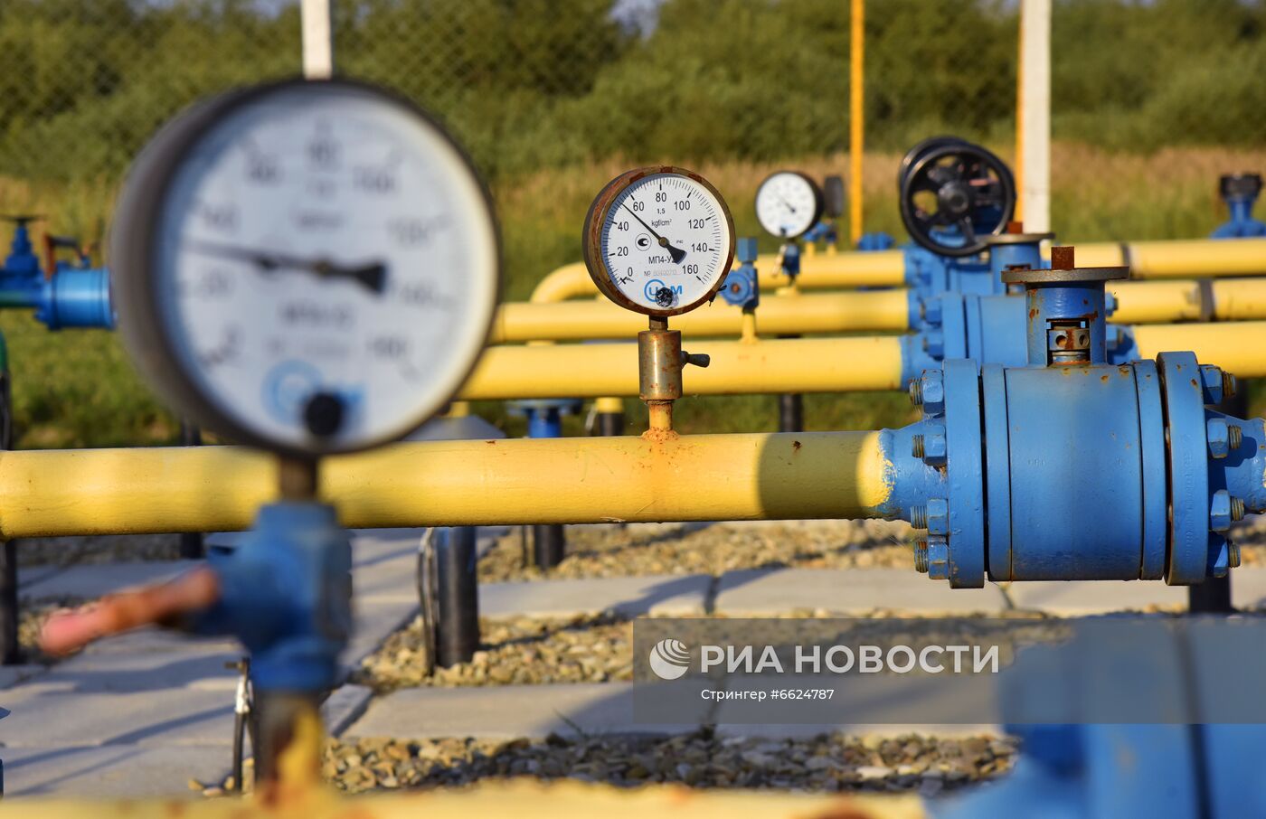 Станция подготовки газа на Украине