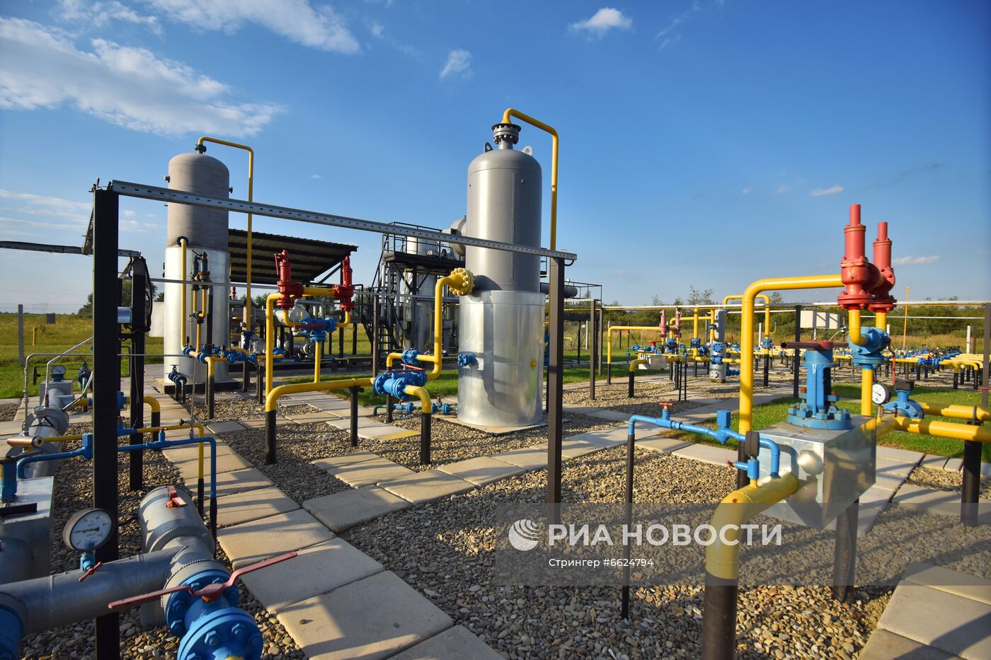 Станция подготовки газа на Украине