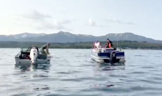 Поисковая операция на месте крушения вертолёта МИ-8 на Камчатке