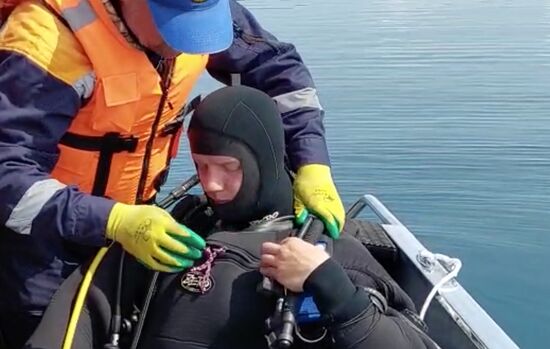 Поисковая операция на месте крушения вертолёта МИ-8 на Камчатке