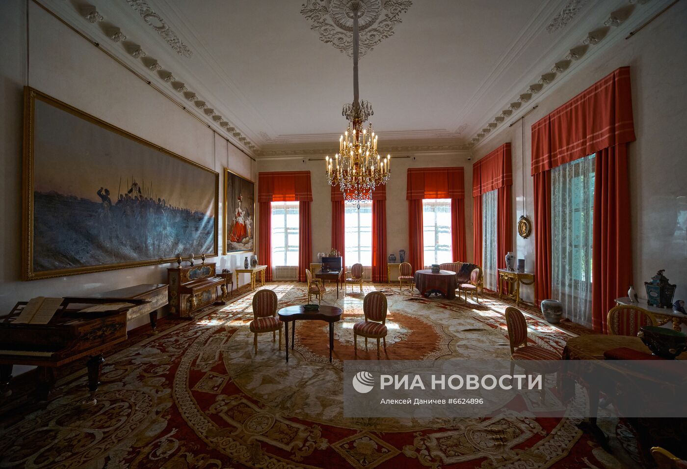 Открытие после реставрации интерьеров Александровского дворца в Царском селе