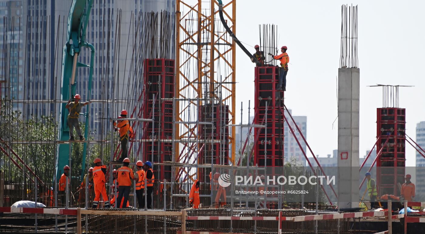 Строительство инновационного научно-технологического центра МГУ "Воробьевы горы"