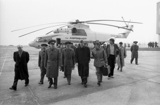 Визит начальника федерального военного департамента Швейцарии Каспара Филлигера в СССР