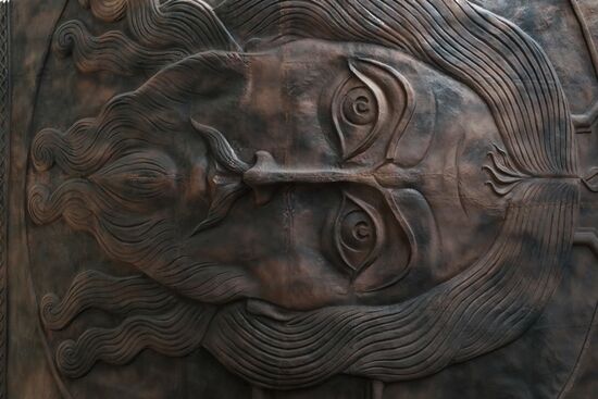 Показ скульптур мемориального комплекса "Князь Александр Невский с дружиной"