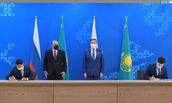 Рабочий визит премьер-министра РФ М. Мишустина в Нур-Султан (Республика Казахстан)