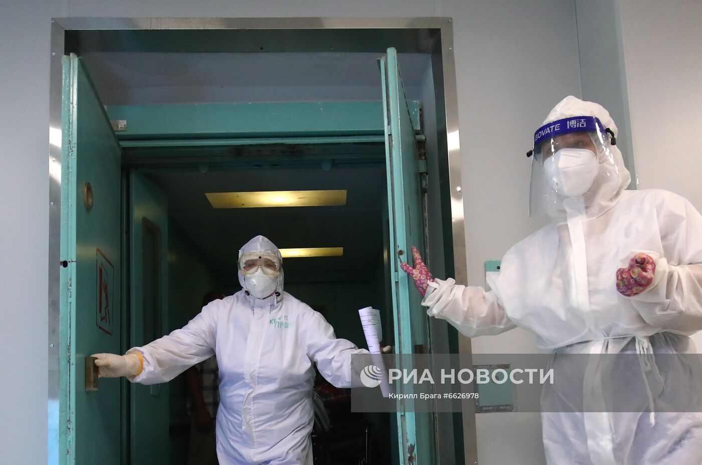 Лечение больных с Covid-19 в больнице скорой помощи в Волгограде