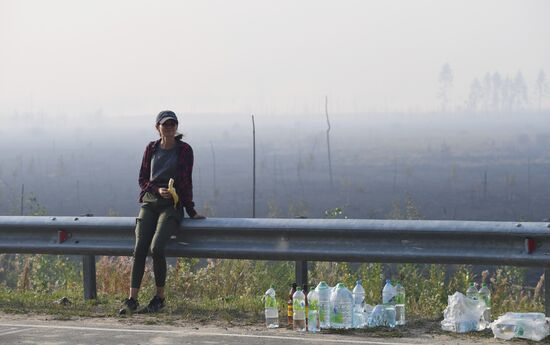 Лесные пожары в республике Марий Эл