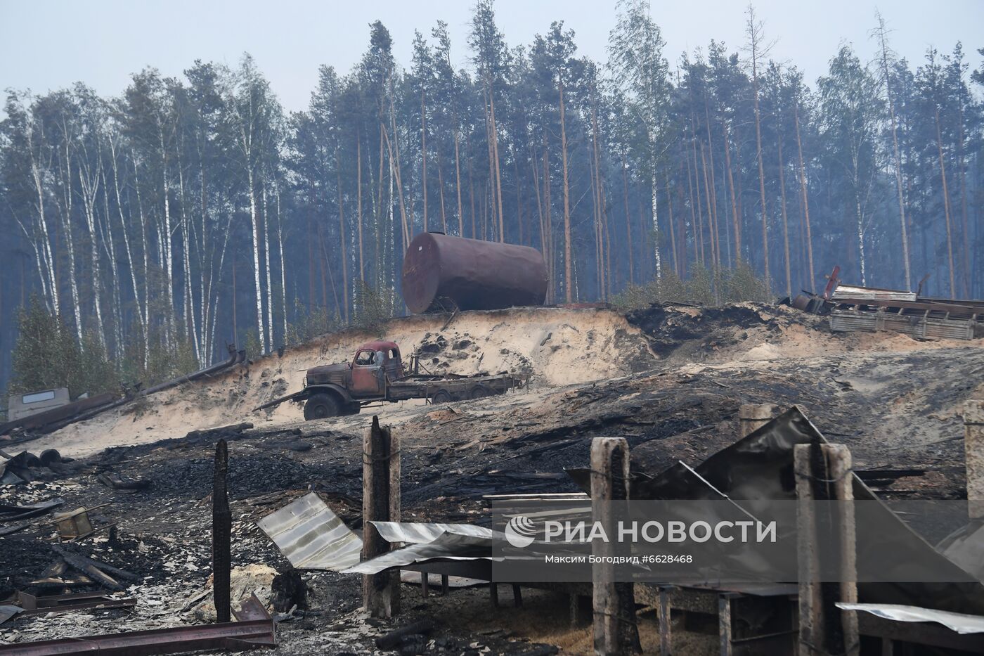 Лесные пожары в Республике Марий Эл