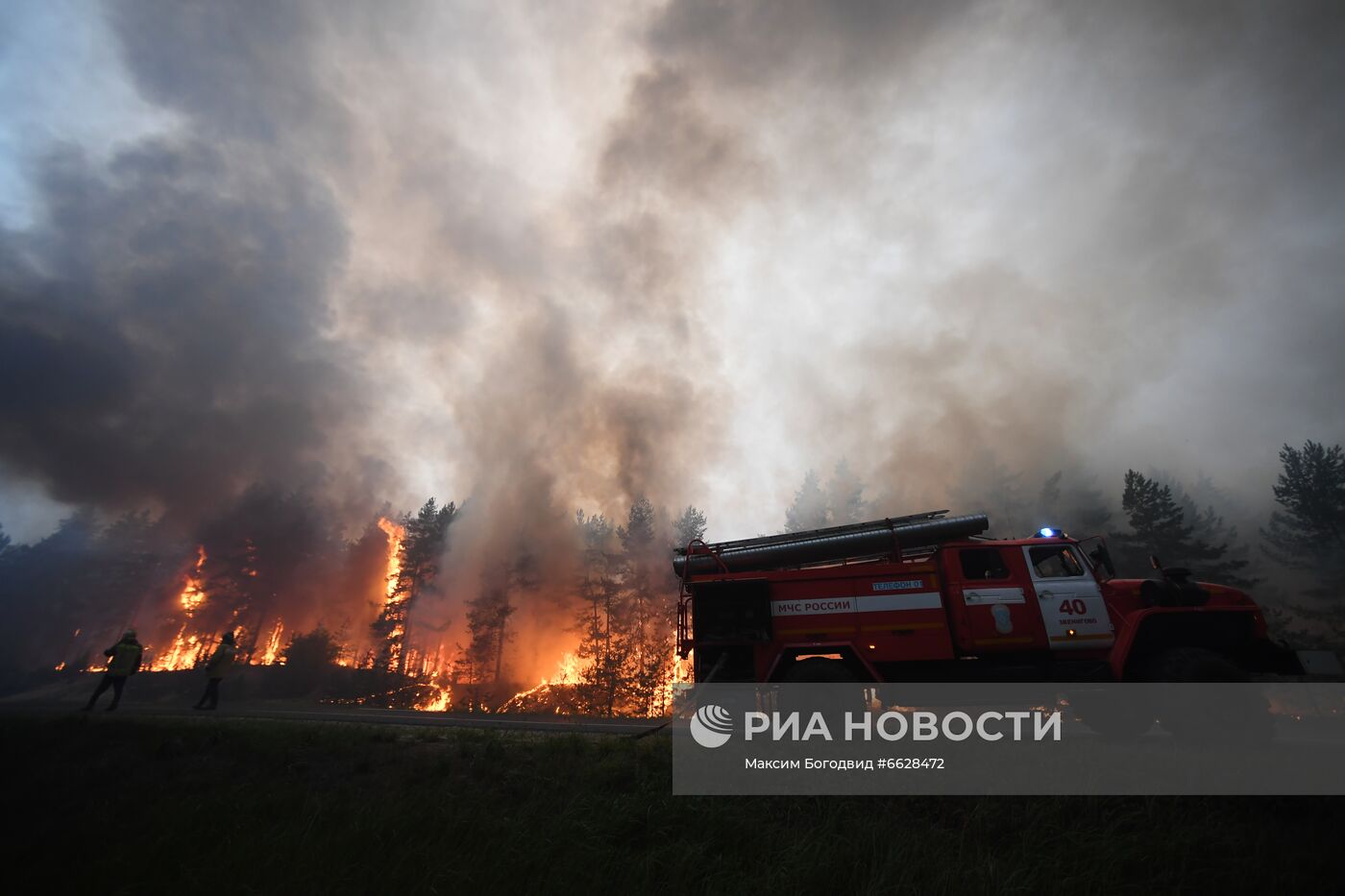 Лесные пожары в Республике Марий Эл